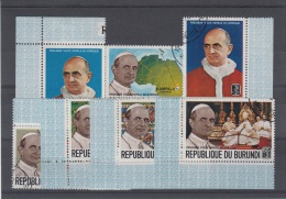 BURUNDI USED COB 330/36 PAUL VI - Gebruikt