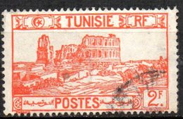 TUNISIA 1926  Amphitheatre, El Djem -  - 2f. - Red   FU - Used Stamps