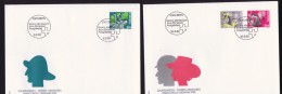 1989-90  Série «L'homme Et Le Métier» Zum 782-4 Sur 2 FDC - FDC