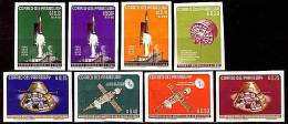 PARAGUAY 1964 SPACE SC.#814-21 Imperforated MNH (DEB04U7) - Collections