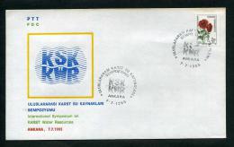 TURKEY 1985 FDC - International Symposium On KARST Water Resources, Ankara, Jul. 7 - FDC