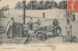 N N 411 /C P A- ALGERIE  - LAGOUAT  LE TRANSPORT DE L'EAU - Laghouat