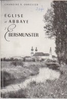 Eglise Et Abbaye D'Ebersmunster 1961 Chanoine Ohresser Livret De 66 Pages - Alsace