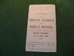 BC5-2-107 Souvenir Communion Camille Marchal Buzet Floreffe 1936 - Comunión Y Confirmación