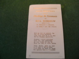 BC5-2-107 Souvenir Communion Rita Rosseeuw Diksmuide 1960 - Communion