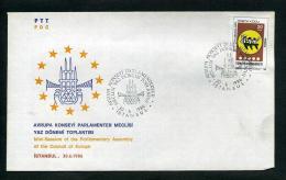 TURKEY 1986 FDC - Mini-Session Of The Parliamentary Assembly Of The Council Of Europe, İstanbul, Jun. 30 - FDC