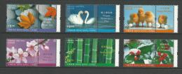 2001 Personal Greetings  Set Of 6 With Tabs  SG Cat No´s  1045/1050  As Issued  New Complete MUH On Rear - Neufs