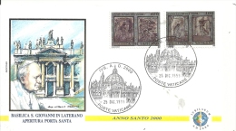 CITE DU VATICAN - Enveloppe Premier Jour 25 -12-1999 - Annnée Sainte 2000 - Jean-Paul II - Usados