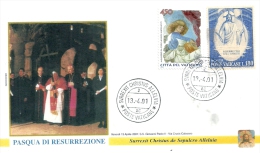 CITE DU VATICAN - Poste Vaticane - Enveloppe Premier Jour : Fête De Pâques - Pasqua Di Resurrezione- Jean-Paul II - - Usados