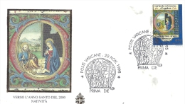 CITE DU VATICAN - Poste Vaticane  - Nativité 2000  - 20 Novembre - Jean-Paul II - - Used Stamps