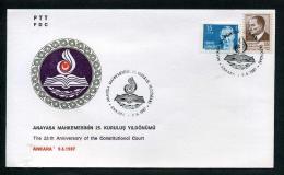 TURKEY 1987 FDC - The 25th Anniversary Of The Constitutional Court, Ankara, Jun. 9 - FDC