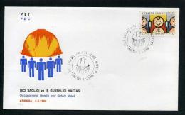 TURKEY 1988 FDC - Occupational Health And Safety Week, Ankara, May. 4 - FDC