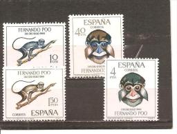 Fernando Poo - Edifil 251-54 - Yvert 243-46 (MNH/**) - Fernando Po