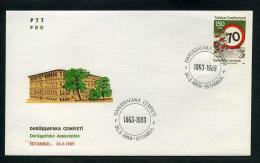 TURKEY 1989 FDC - Darussafaka Association, Istanbul, Mar. 30 - FDC