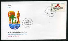 TURKEY 1994 FDC - Golden Orange Film Festival, Antalya, Oct. 1 - FDC