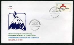 TURKEY 1994 FDC - UIAA General Assembly And Symposium, Istanbul, Oct. 5 - FDC