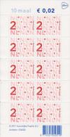 Nederland / Netherlands / Pays Bas / Niederlande 2011 Block Definitives 2 Cents * * - Unused Stamps