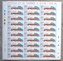 FRANCE 2006  FEUILLE COMPLETE MUSEE DU QUAI BRANLY YT 3937 ** ; 30 TMBRES PAR FEUILLET - Full Sheets