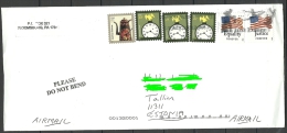 USA Flugpost Air Mail Letter To Estonia Estland Estonie 2012 - 3c. 1961-... Storia Postale