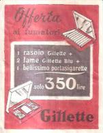 80545) Bustina Rasoio Gillette - Publicidad