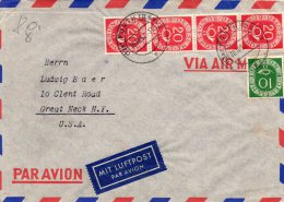 Germany Old Cover Mailed To USA - Brieven En Documenten
