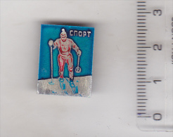 USSR Russia Old Sport Pin Badge - Skiing - Sports D'hiver