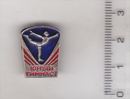 USSR Russia Old Sport Pin Badge - Young Gymnasts - Gymnastiek