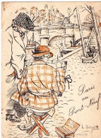 PARIS AU PONT NEUF ILLUSTRATION SCHULTZ - Schulze, Hans Rudolf