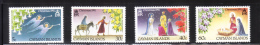 Cayman Islands 1991 Christmas Flowers & Scenes MNH - Kaimaninseln