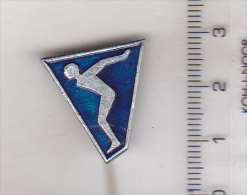 USSR Russia Old Sport Pin Badge - Swimming - Nuoto