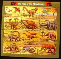 MALDIVES Animaux Prehistoriques, Prehistoire (yvert 1812/23) ** MNH - Prehistorisch