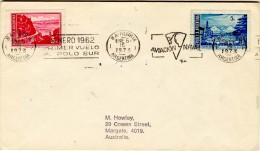 ARGENTINA  1973 PRIMER VUELO AL POLO SUR  Special Cancell. ; Used Cover - Faune Antarctique