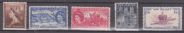 New Zealand, 1953, SG 714-8, Coronation, Complete Set Used (except 1s6d MH) - Usati