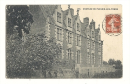 Cp, 37, Château De Plessis-les-Tours, Voyagée 1911 - Other & Unclassified