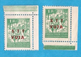 1949 X  12-21  TRIESTE ZONA B JUGOSLAVIJA STT VUJA SLOVENIJA ITALIA MILITARI RR TWO COLLOR  NEVER HINGED - Mint/hinged