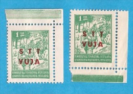 1949 X  12-21  TRIESTE ZONA B JUGOSLAVIJA STT VUJA SLOVENIJA ITALIA MILITARI RR TWO COLLOR  NEVER HINGED - Ungebraucht