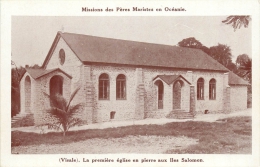 ILES SALOMON MISSIONS DES PERES MARISTES VISALE LA PREMIERE EGLISE EN PIERRE - Salomon