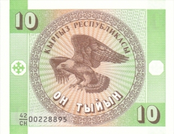 Kyrgyzstan - 10 Tyiyn - 1993 - P 2 - Unc - Kyrgyzstan