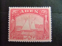 ADEN  COLONIE BRITANNIQUE 1937 --Yvert & Tellier Nº 6 * MH - Aden (1854-1963)