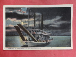 New Orleans,LA--Moonlight On The Mississippi River--not Mailed--PJ 209 - Other & Unclassified