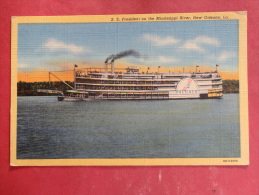 New Orleans,LA--S.S. President On The Mississippi River--not Mailed--PJ 209 - Other & Unclassified