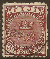 FIJI 1891 2 1/2d Brown P11x10 SG 84a U YY143 - Fidji (...-1970)