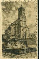 Schwäbisch Hall Gezeichnet Michaelis-Kirche Marktbrunnen Pranger 30.5.1928 - Schwaebisch Hall