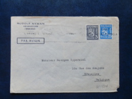 35/809  LETTRE   FINLANDE  POUR LA BELG. - Storia Postale