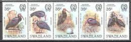 Swaziland : Yvert N°447/51**; MNH; Oiseaux; Birds; Vögel;  Ibis Chauve - Swaziland (1968-...)