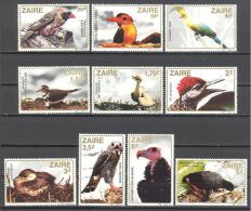 Zaire: Yvert N°1110/9**; MNH; Oiseaux; Birds; Vögel - Neufs