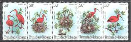 Trinite: Yvert N°413/7**; MNH; Oiseaux; Birds; Vögel; échassier; Ibis Rouge - Trinité & Tobago (1962-...)