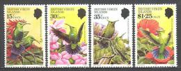 Vierges: Yvert N°428/31; Oiseaux; Birds; Vögel; Oiseaux Mouches; - Iles Vièrges Britanniques