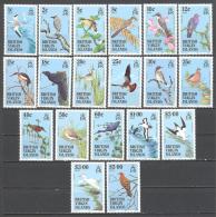 Vierges: Yvert N°508/26**; MNH; Oiseaux; Birds; Vögel; Oiseaux Divers - Britse Maagdeneilanden