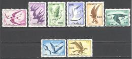 Turquie: Yvert N°A 39/45; Oiseaux; Birds; Vögel; Hirondelles; Grues; Rapace; Demoiselle; Mouettes; Autour; Buse - Corréo Aéreo